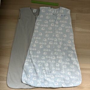 Halo Elephant (two-way zip) and grey (one-way zip) XL (18-24 months, 26-36lbs)